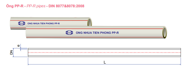 Ống nóng PN25 - PPR Tiền Phong